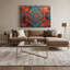Southwestern Patterns Southwestern Aztec 227 Pink Canvas Wall Art-769037442