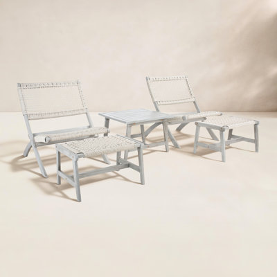 Armida 4-Person Acacia Patio Seating Group