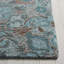 Tapis floral en polyester touffeté à la main Fredel - bleu / brun-1785764289