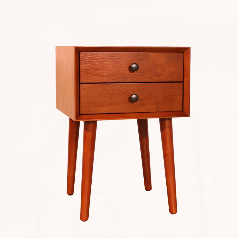Table de chevet avec 2 tiroirs