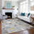 Machine Washable Indoor/Outdoor Jourdan ACN2393 Mid-Century Modern Rug-1059645376