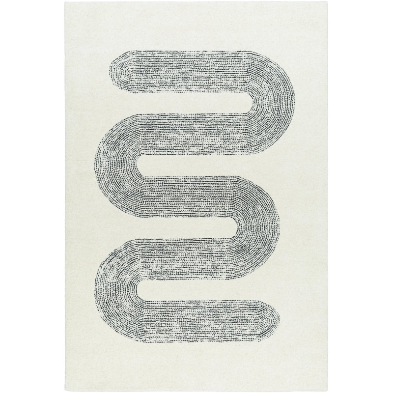 Keedra Wool Abstract Indoor Rug, Rectangle 8' x 10'