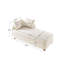 Chaise longue moderne rembourrée (ensemble de 2)-1724857331