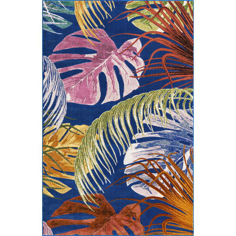 Floral Indoor Rug, Rectangle 5'3" x 7'10"