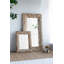 Miroir d'appoint mural 30 x 2 x 39 po avec cadre en bois vieilli