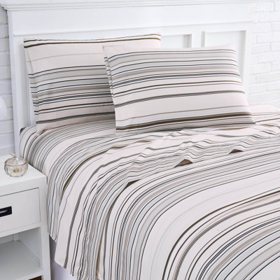 Ensemble de draps en microfibre Coastal Stripes Collection