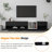 Sleek And Stylish TV Stand With Storage Solution, Media Console For Tvs Up To 80'', Functional TV Cabinet With Versatile Compartment For Living Room-1246442551