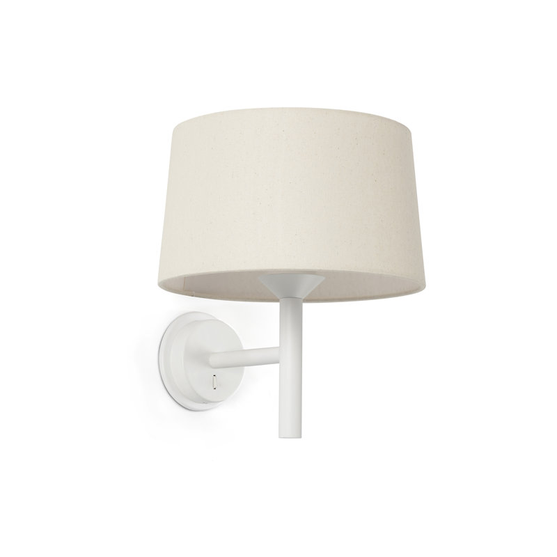 Windsor Wall Lamp, Off White, Matt White