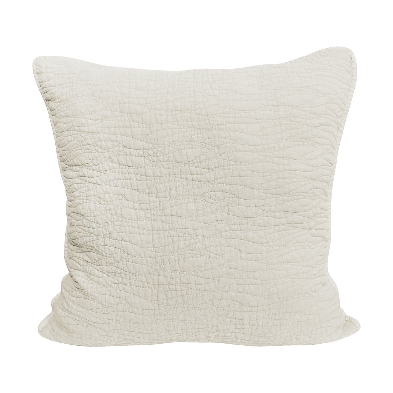 Carson Cotton Euro Sham Set of 2, Ivory