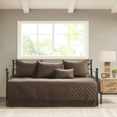 Reversible Daybed Cover - Brown, 39"W X 75"L Size, Rustic Mattress Fit