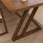 Bureau rectangulaire en bois massif brun noisette-540541497