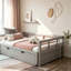 Lit de jour extensible avec couchette, lit de jour en bois-2088086621