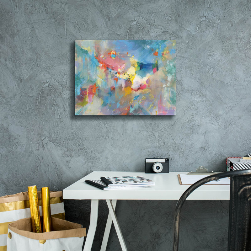 «Quasar» par Danhui Nai, art mural sur toile, H 12 pi x l 16 pi