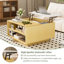 Table basse à plateau relevable avec rangement