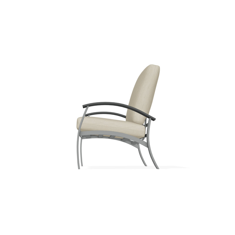 Belle Isle Outdoor Lounge Chair, Huskie, Graphite