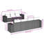  Garden Sofa Set Brown, Cream White