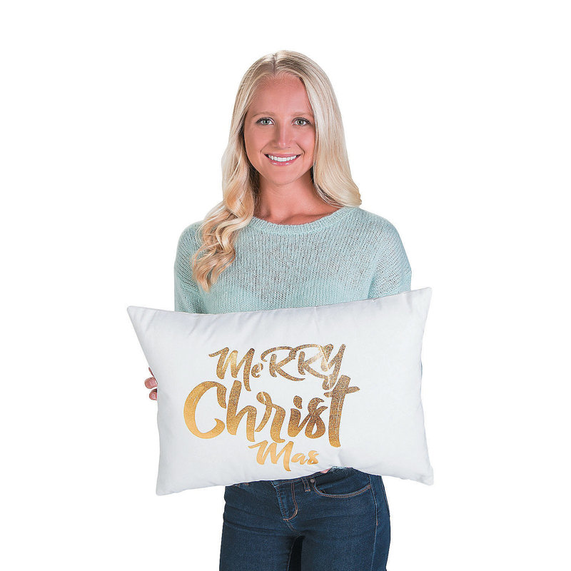 Cotton Blend Throw Pillow