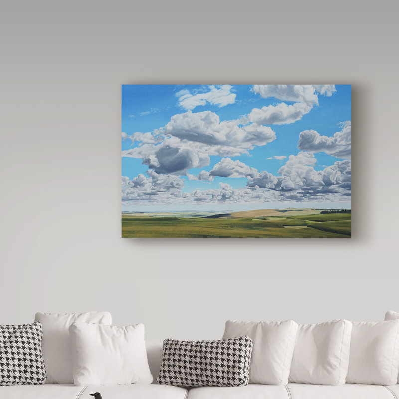 «Prairie Clouds» par Etelca, impression sur toile tendue, H 30 po x l 47 po x P 2 po
