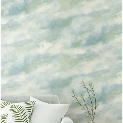Rouleau de papier peint en simili-faux pour le 27 pi x 27 po cloudy Garnett