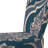 Blue Damask - Upholstered Patterned Accent Side Chair