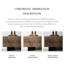 Buffet rétro en bois manufacturé brun-noisette-81997490
