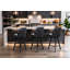 2-Pack Luxury Upholstered Swivel Tufted Bucket Bar Stools With Metal Frame-1856492247