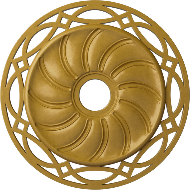 Iridescent Gold Decorative Ceiling Medallion