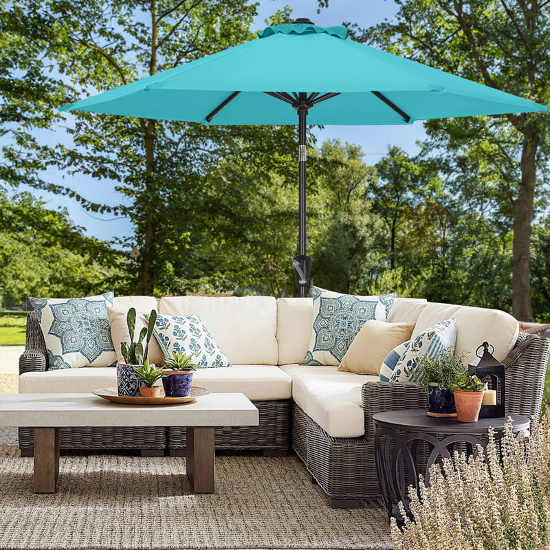 Parasol Cutts Market, Turquoise, 7.5'
