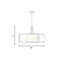 Luminaire suspendu 5 lumières Savoy House Hayward en noir mat avec accents laiton chaud-119771860-119771863