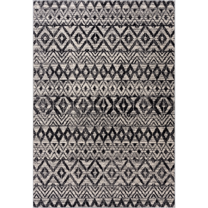 Tapis gris Tiffanie Cedrenea, Rectangle 6 pi x 9 pi