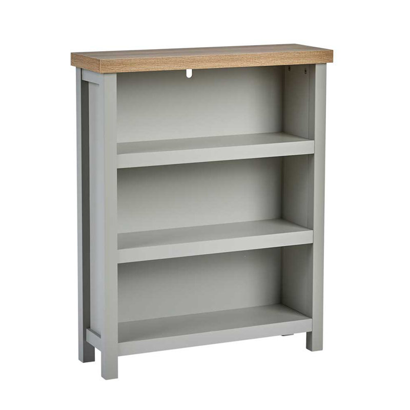 Rasco Bookcase Shelving 36mm Thick Top Unit, Grey, 87cm H x 70cm W x 22.5cm D
