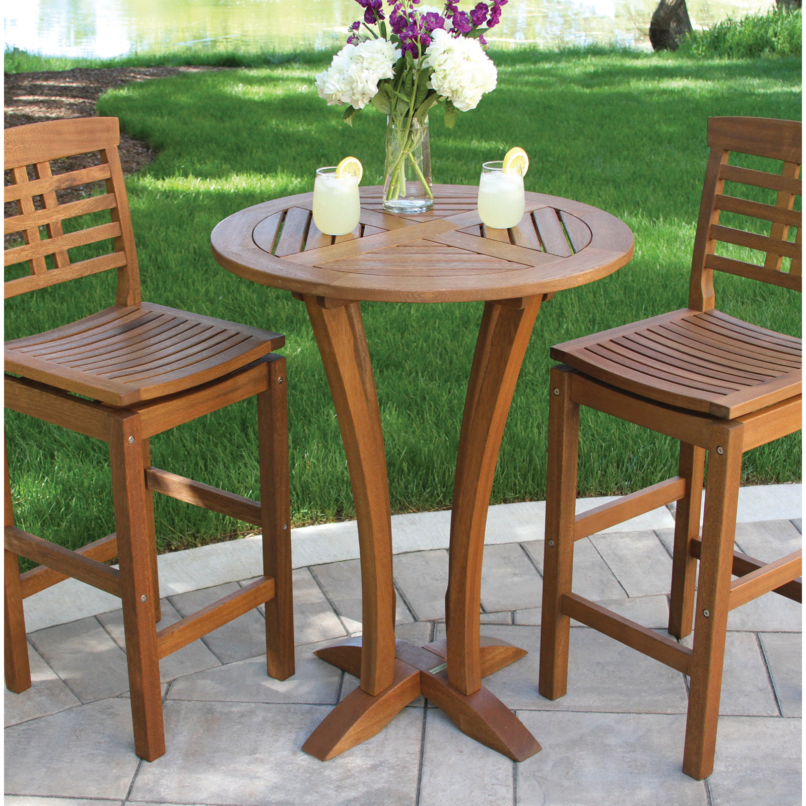 Benedetto Solid Wood Bar Table