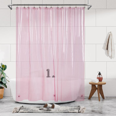 Doublure de rideau de douche robuste en PEVA avec aimants et œillets en métal - Rideau de salle de bain imperméable pour une durabilité et un entretien faciles