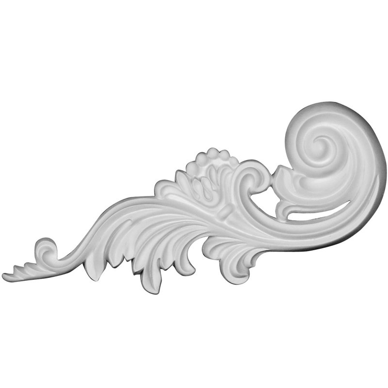 Medway 4.88'' H x 11.88'' W x 0.875'' D Urethane Onlay Scroll