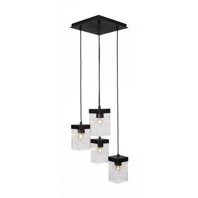 Luminaire suspendu grappe 4 lumières Nouvelle