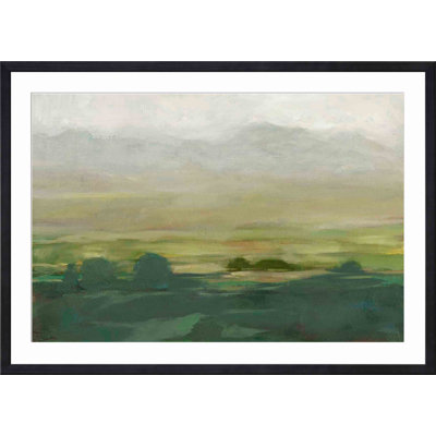 «Misty Valley I» par Ethan Harper - peinture encadrée