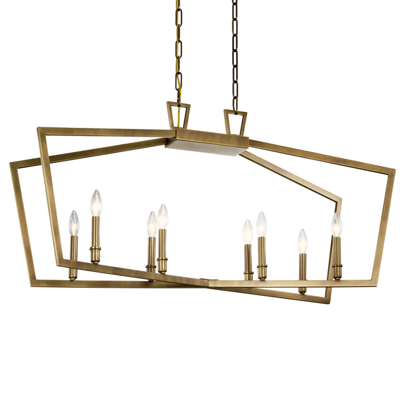 12 - Light Geometric Chandelier