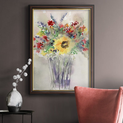 Toile encadrée de qualité supérieure «Fancy That Bouquet II» - prête à être accrochée