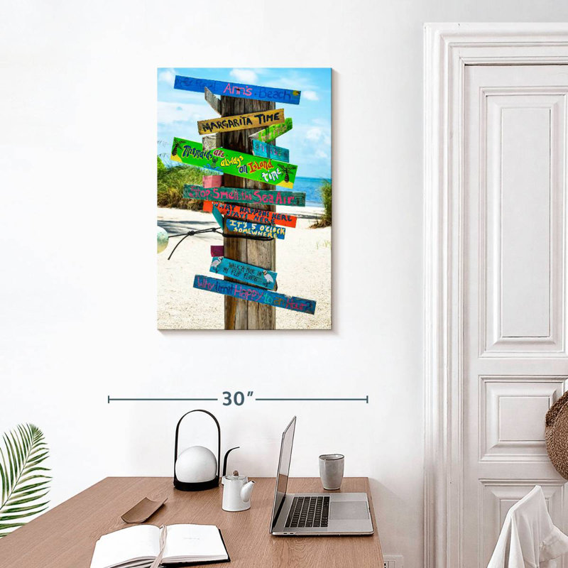 Hannes Beach Signs, 30" H x 20" W