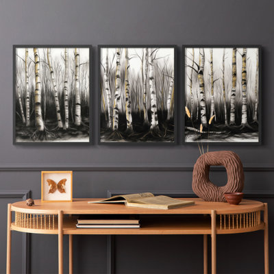 Lanscape Study Series III -Set de 3 estampes numériques giclées -Prêt à accrocher
