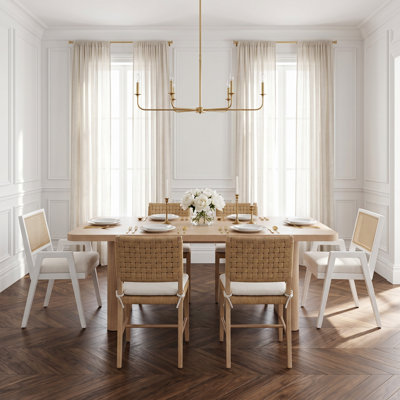 9 - Piece Solid Wood Dining Set