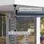 Auvent de patio rétractable, écran d'intimité extérieur, gris foncé-111636775