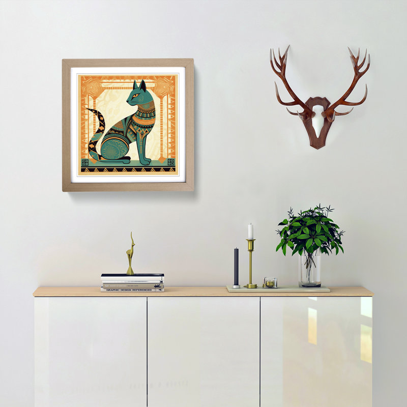Single Picture Frame Print on Wood, Oak