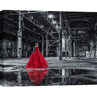 3AP6134 Unconventional Womenscape #8, The Factory by Julian Lauren - Wrapped Canvas Art Prints