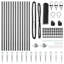 Vidaxl Fence With Posts PVC-Coated Steel-116797916-116797912