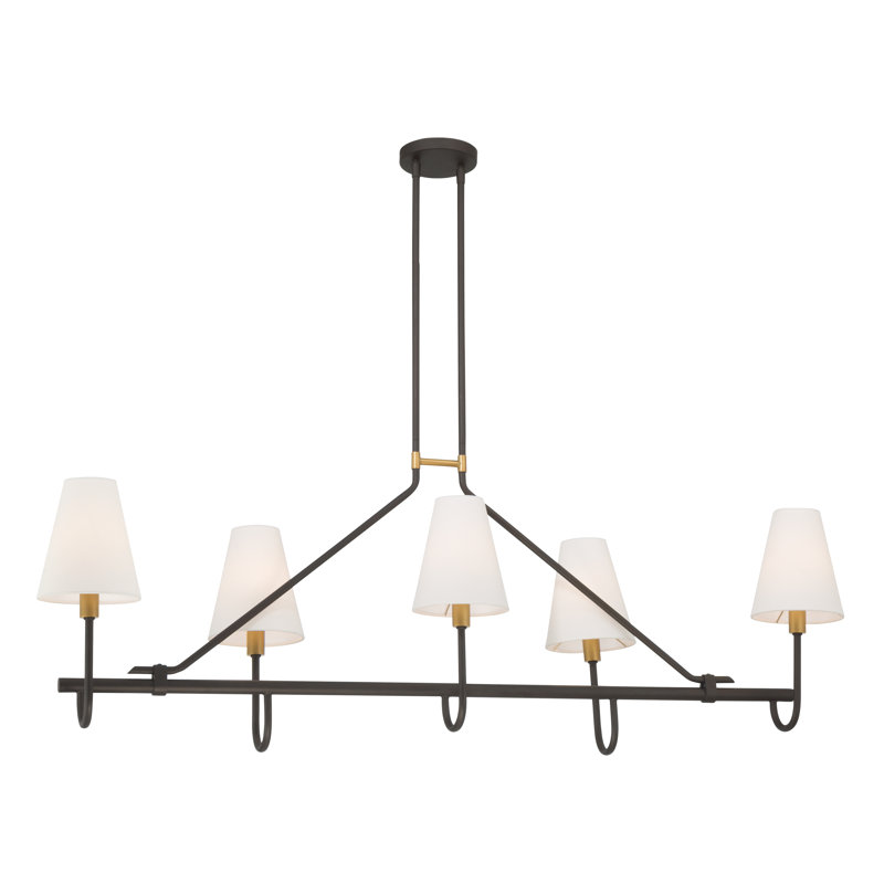 Bellforge 51" 5-Light Linear Chandelier