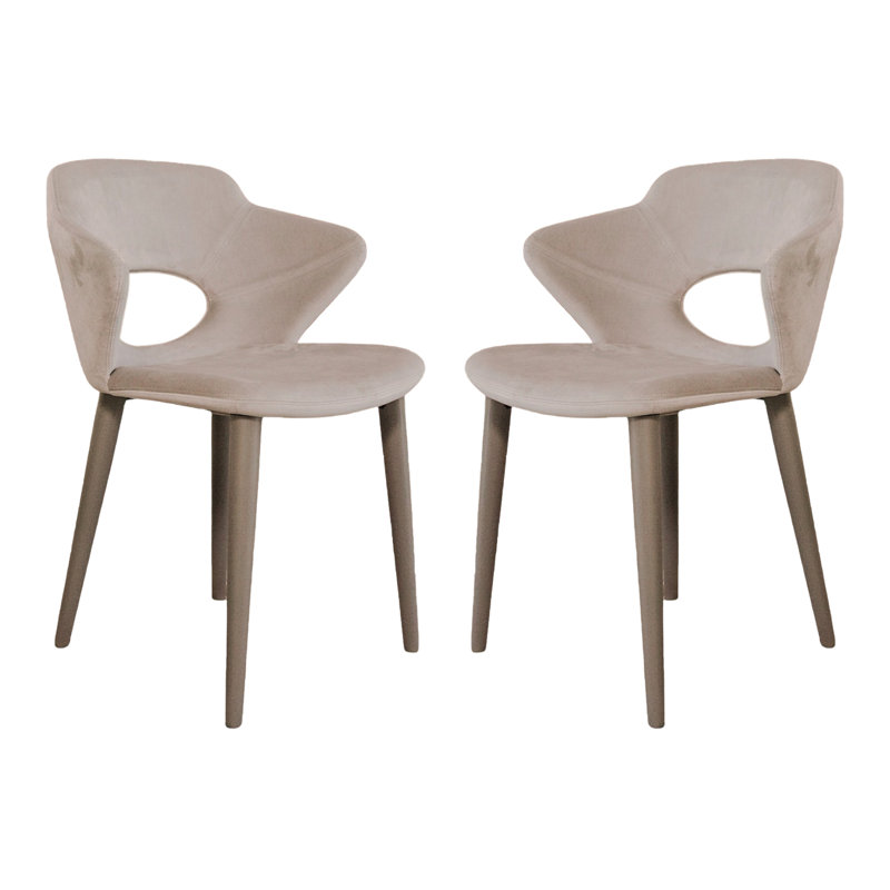 Fauteuil en velours gris Yuliyan