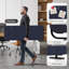 Cloisons pour bureau debout, écran de séparation pour bureau portable, salle de classe, comptoir, anti-rayures, 48 po x 18 po, cobalt-430302057