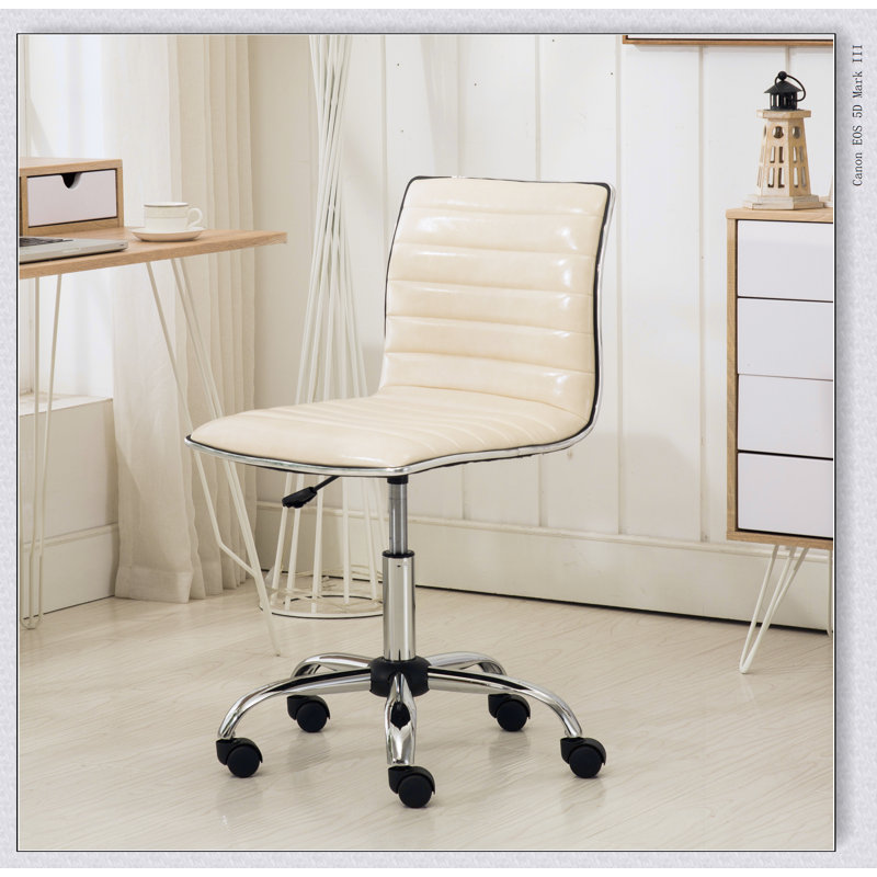 Chaise de bureau Fremo Chromel, Beige