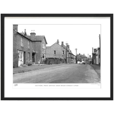 Sutton, Post Office And High Street C1960 by Francis Frith - Single Picture Frame Print